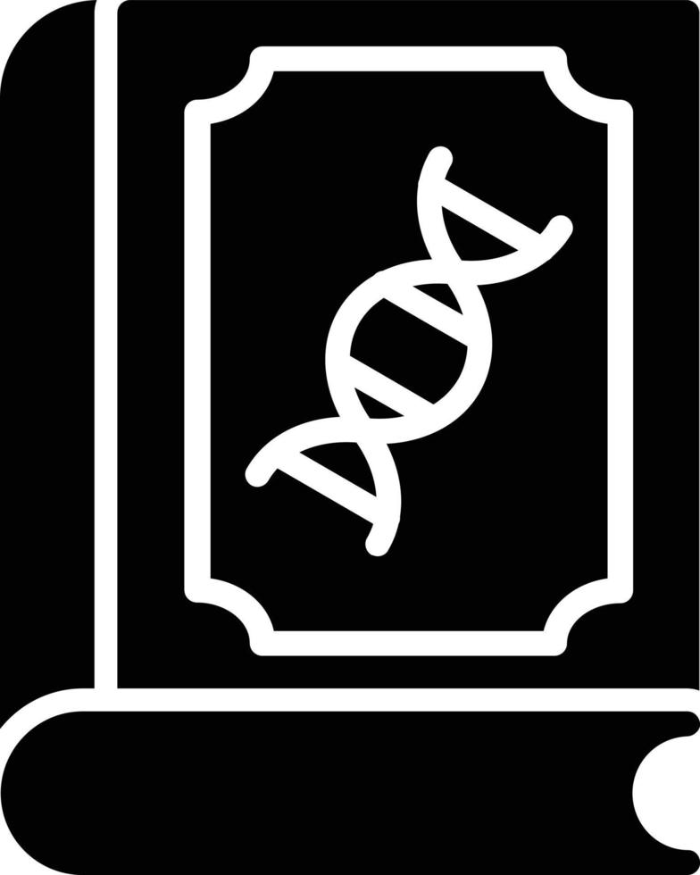 Dna Glyph Icon vector