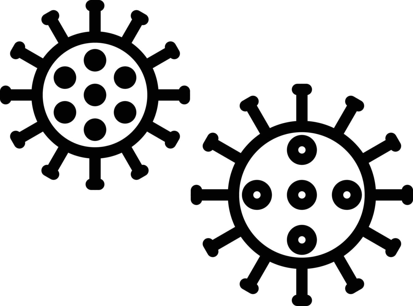 Bacteria Line Icon vector