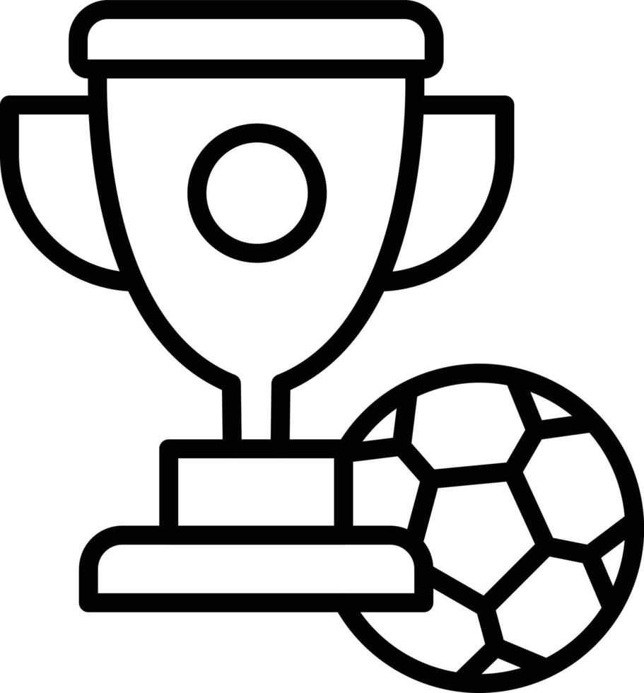 Trophy Line Icon vector