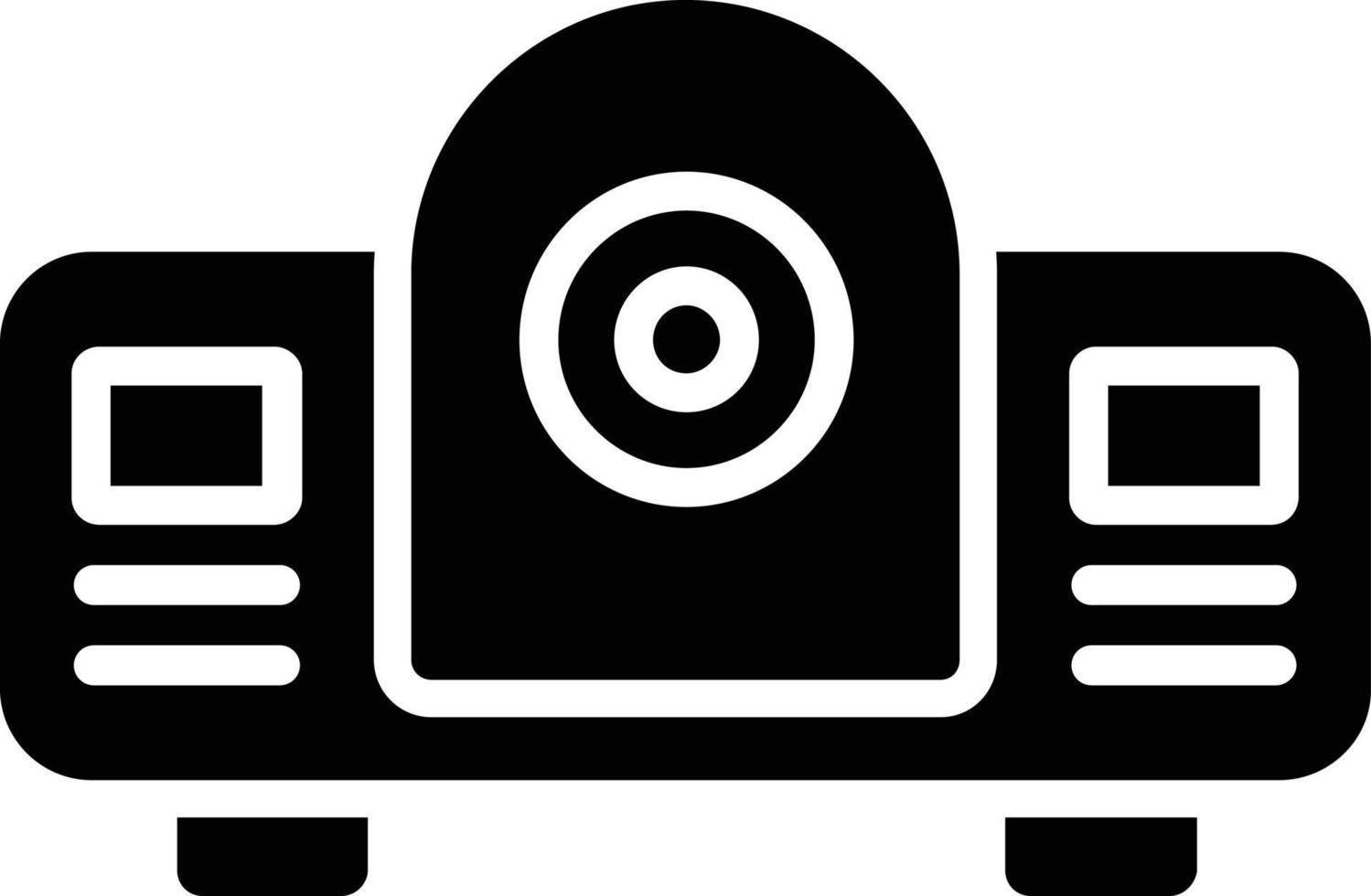 icono de glifo de proyector vector