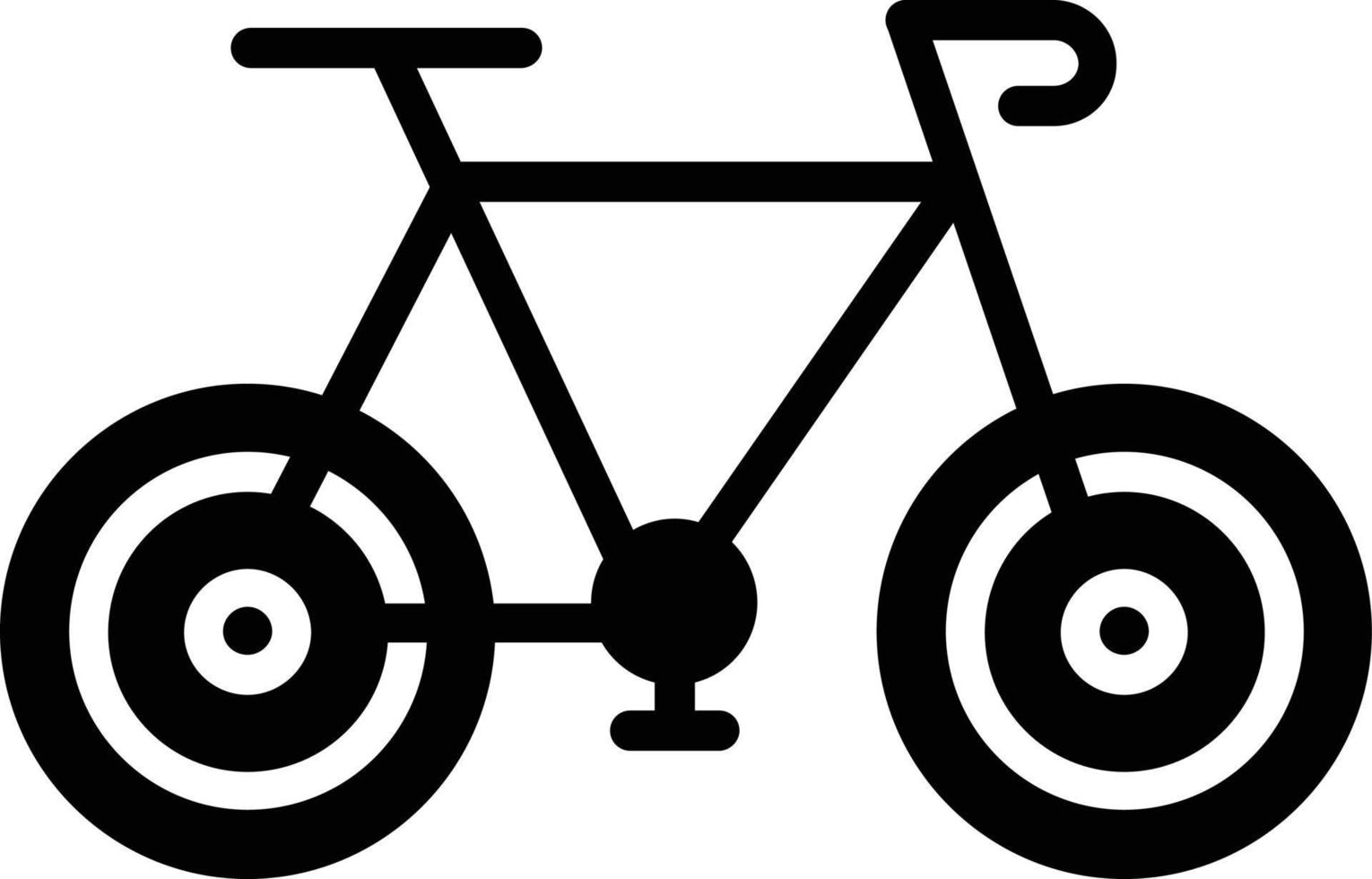 icono de glifo de bicicleta vector