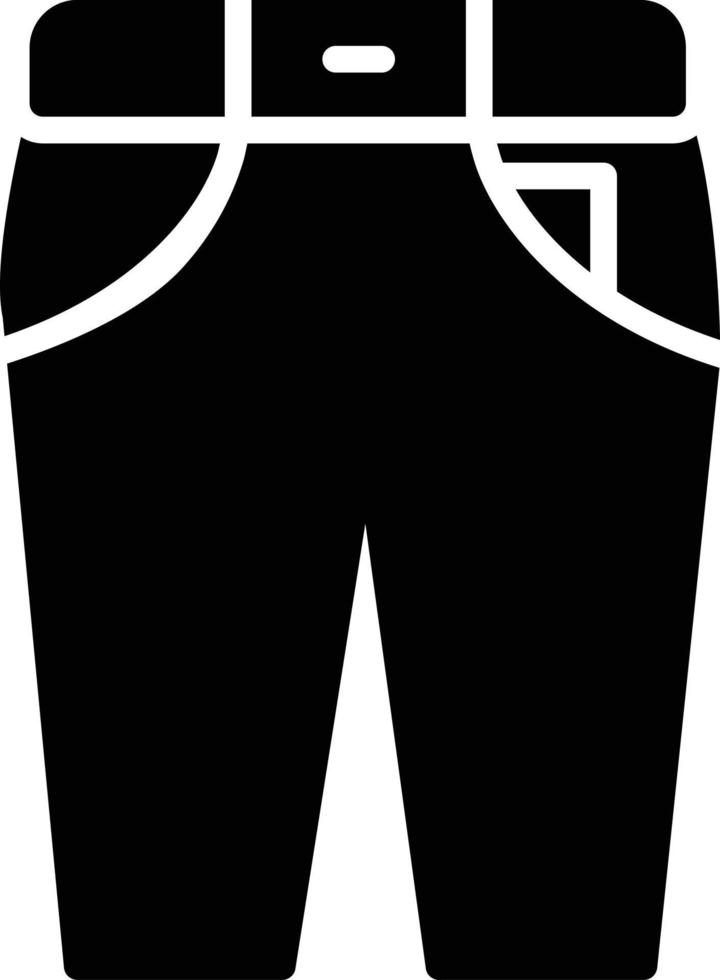 Pant Glyph Icon vector