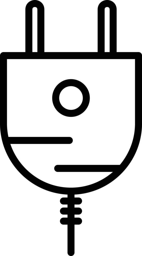 Power Plug Line Icon vector