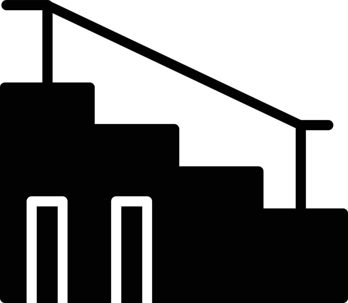 Stairs Glyph Icon vector