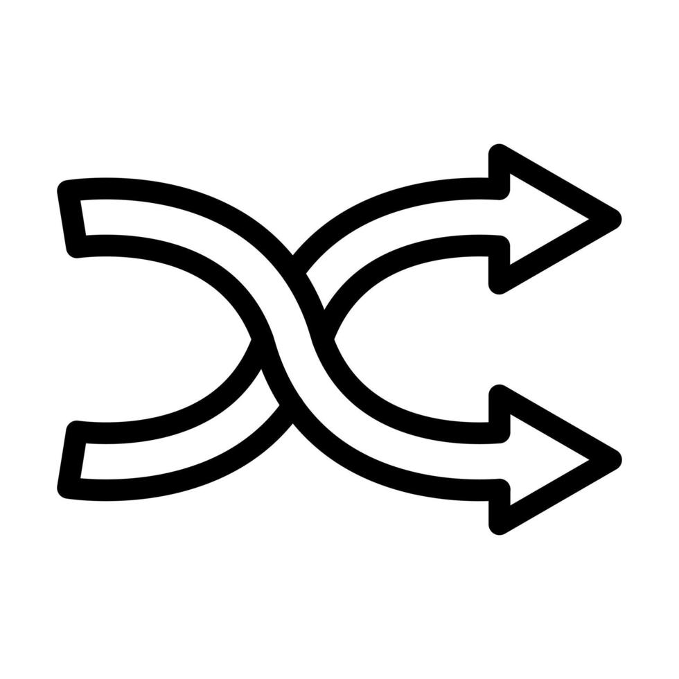 Shuffle Icon Design vector