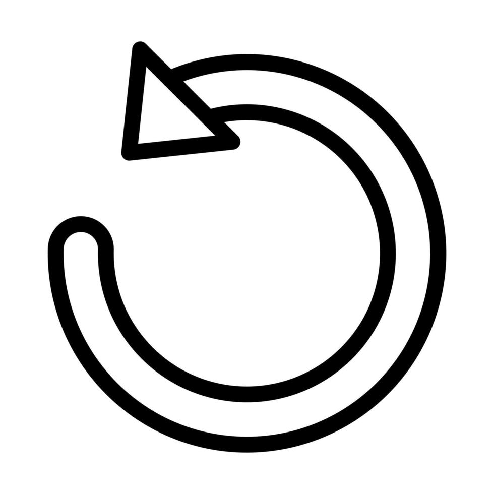 Undo Icon Design vector