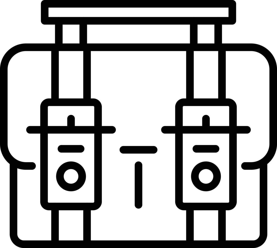 Camera Bag Line Icon vector