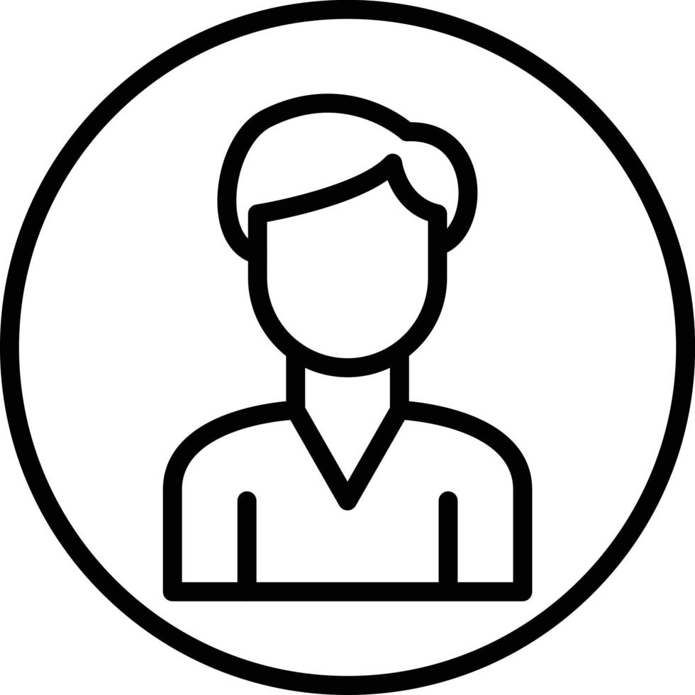 User Line Icon vector