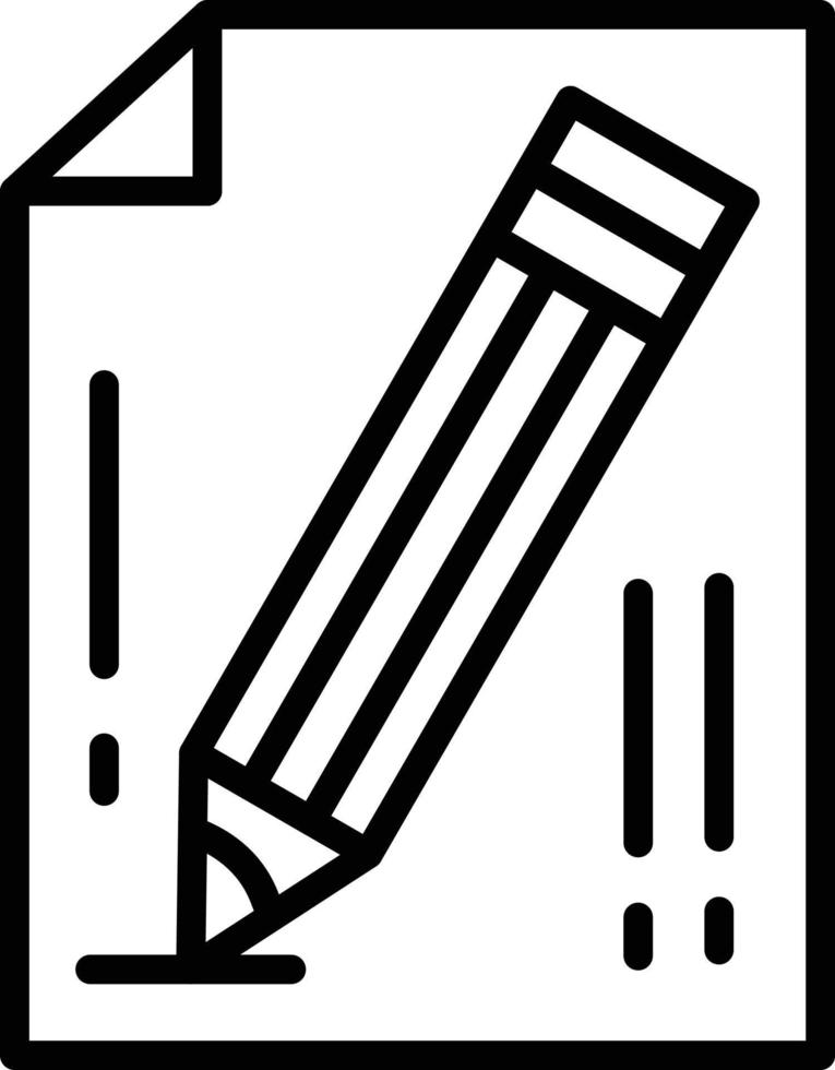 Pencil Line Icon vector