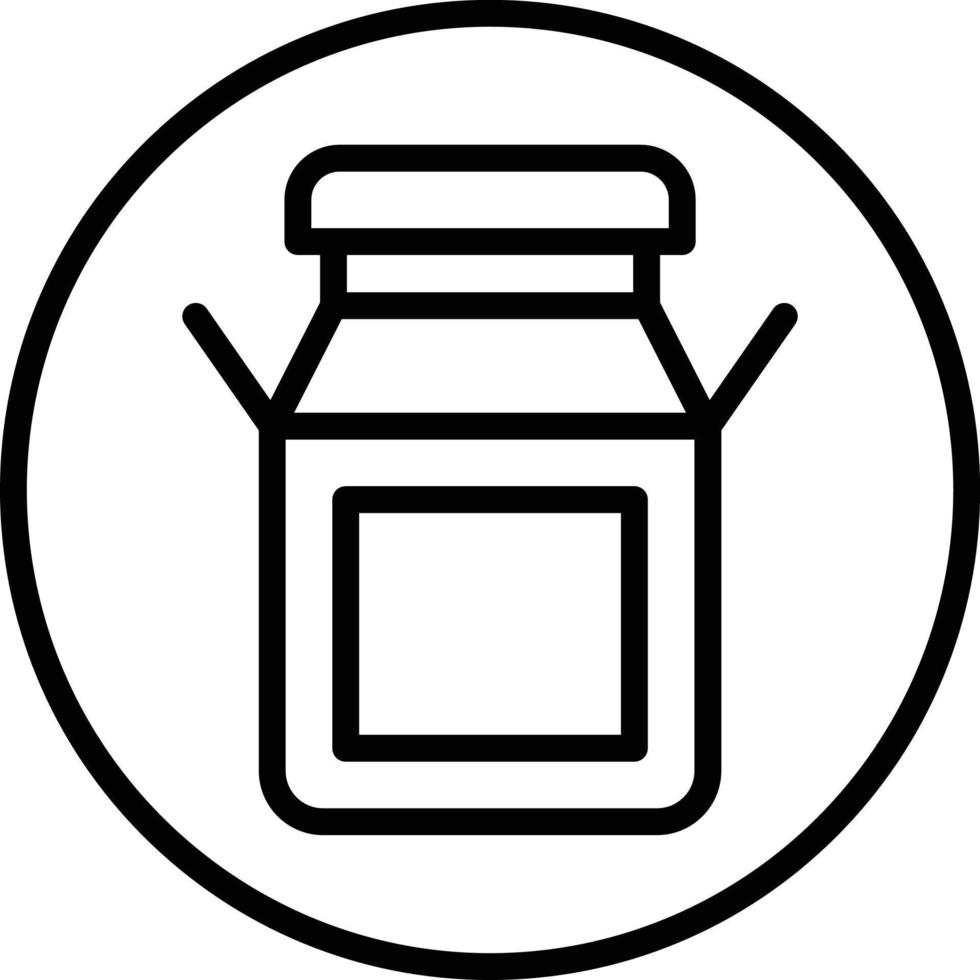 Milk Line Icon vector