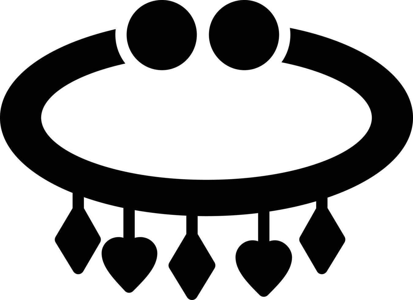 icono de glifo de pulsera vector