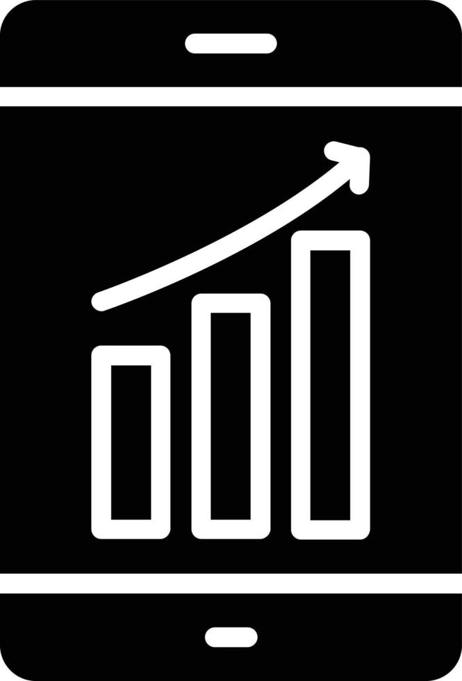 Growth Glyph Icon vector