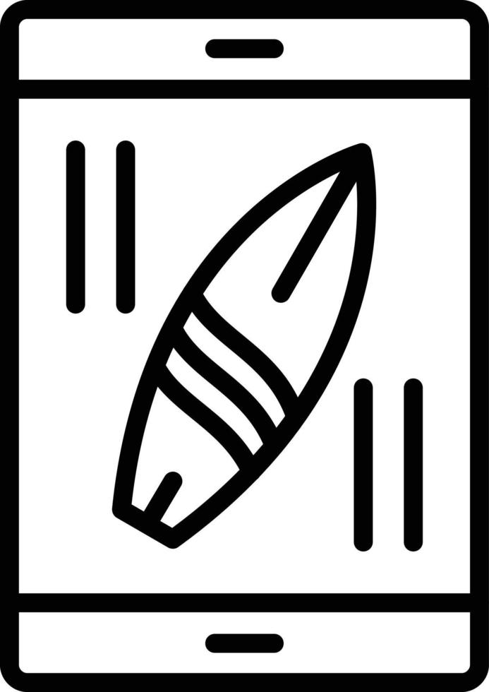 Smartphone Line Icon vector