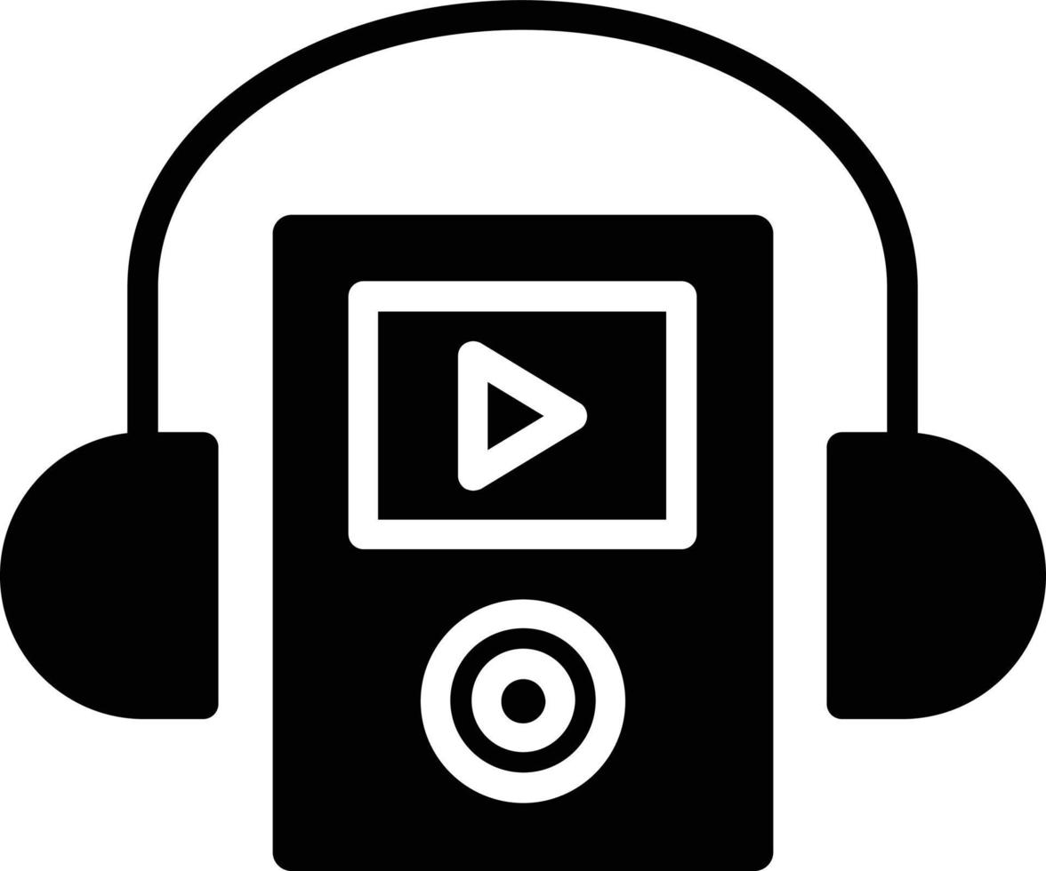 Walkman Glyph Icon vector