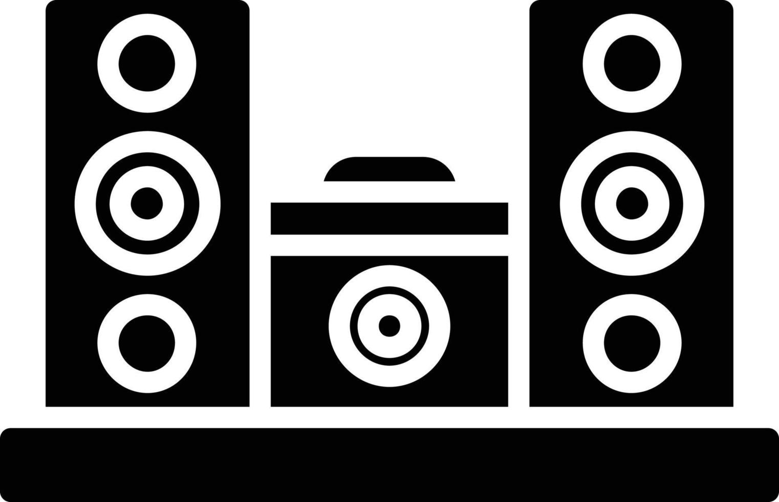 Speaker Glyph Icon vector