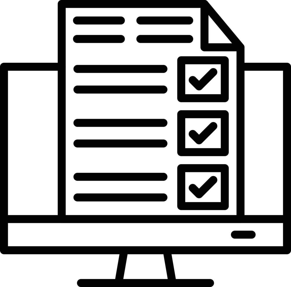 Online Survey Icon vector