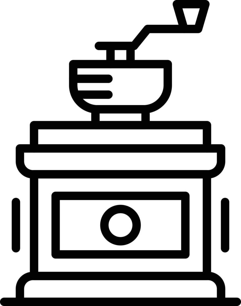 Coffee Grinder Line Icon vector