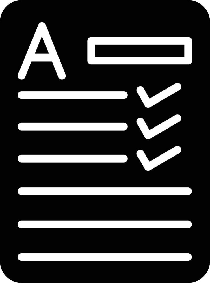 Result Glyph Icon vector