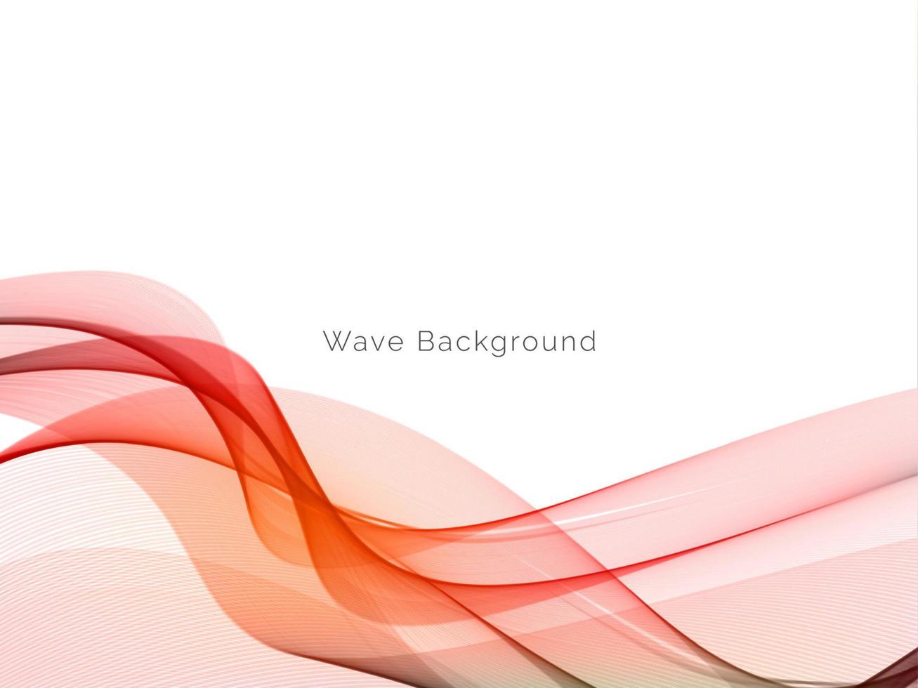 colorful dynamic wave style background design vector