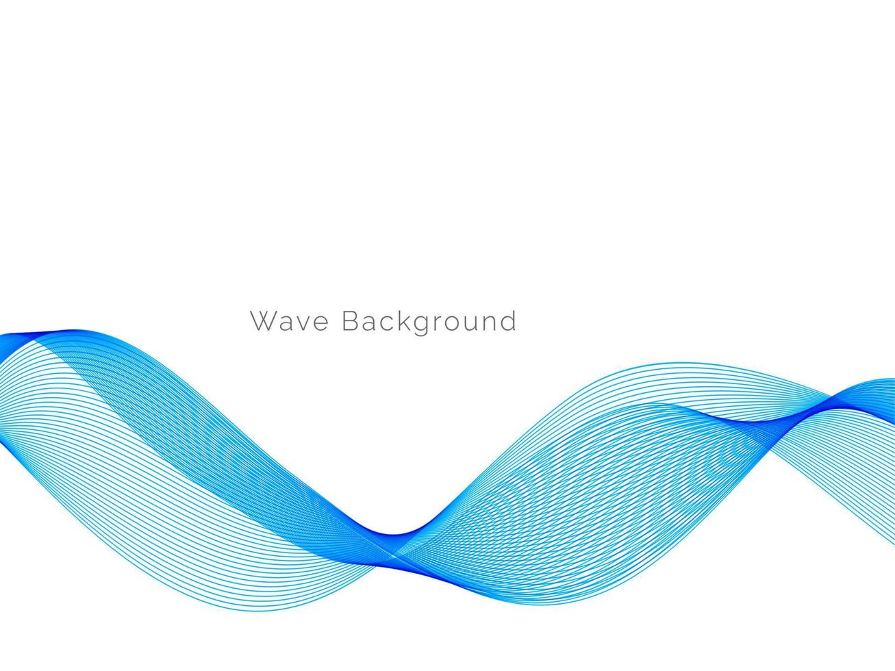 Blue modern decorative stylish wave background illustration vector