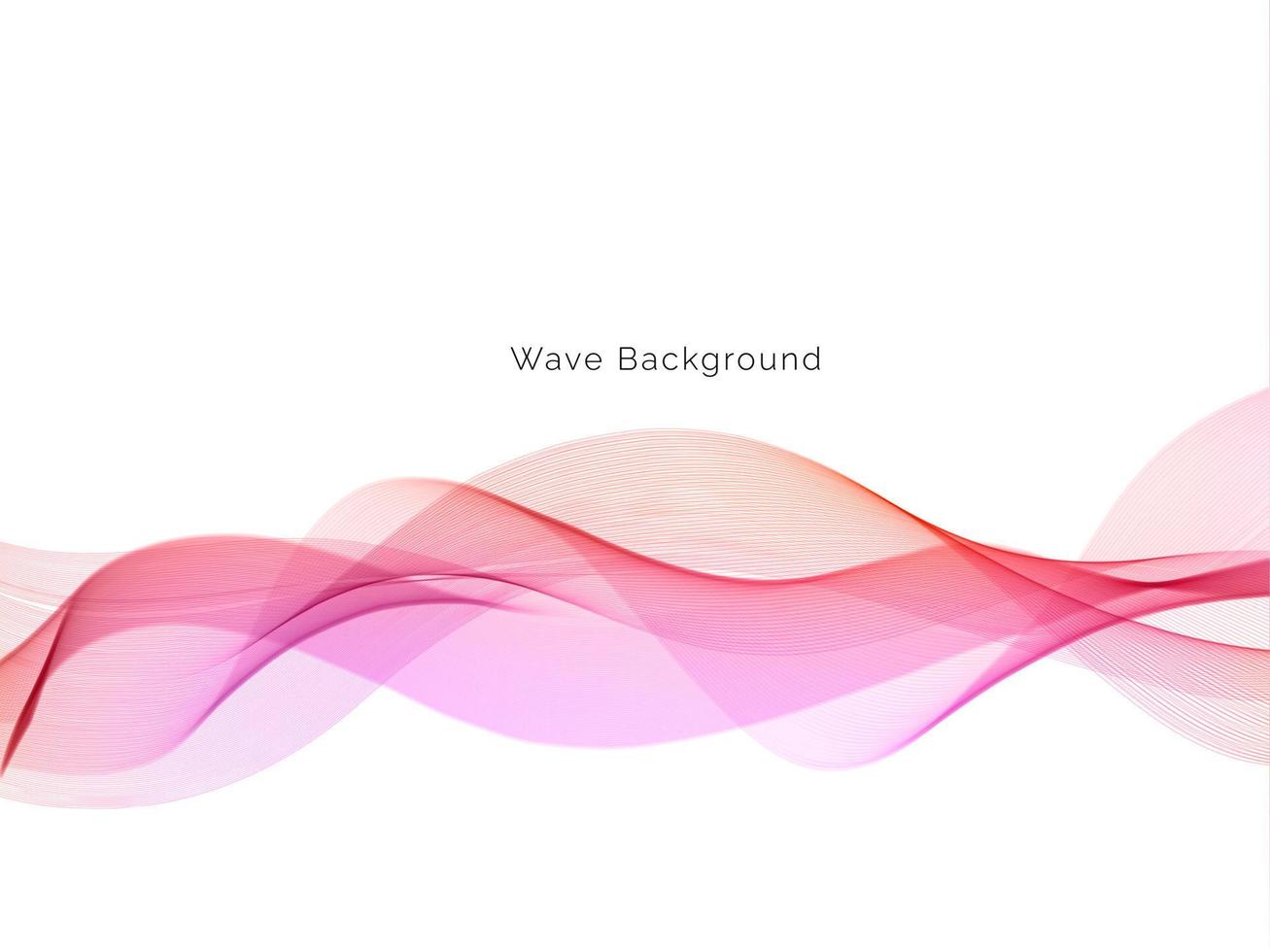 Smooth color wave background vector