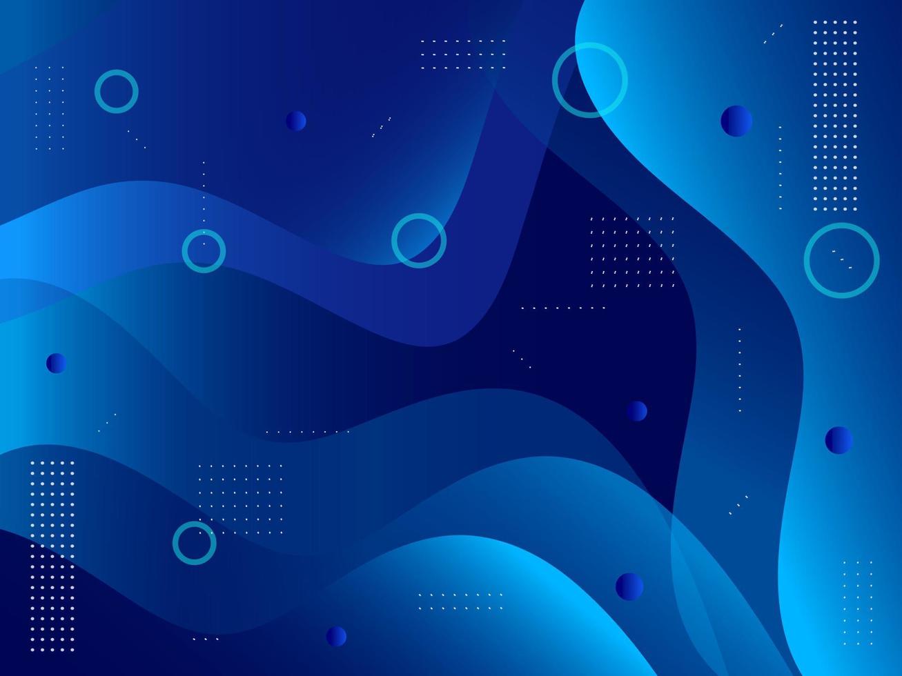 Abstract geometrical shape blue modern design vector