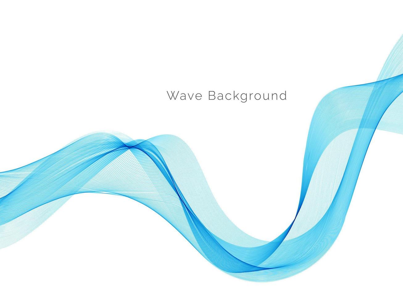 Abstract blue modern dynamic wave design background vector