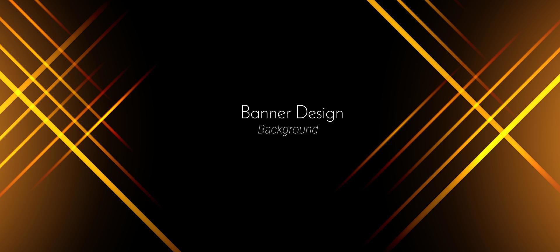 Abstract geometric transparent gradient lines yellow and gold color illustration pattern background vector