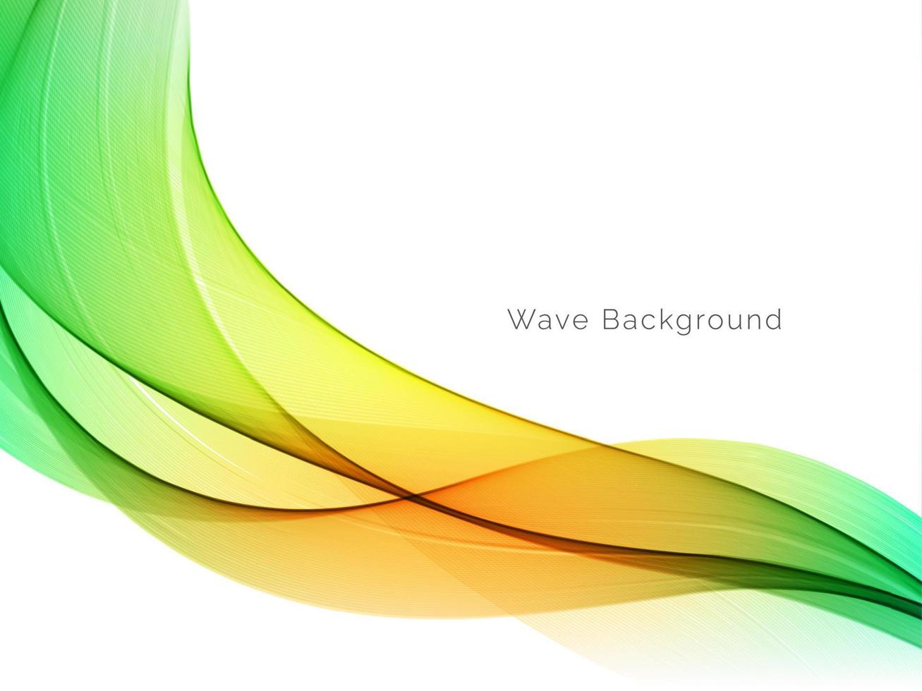 colorful wave stylish smooth background design vector