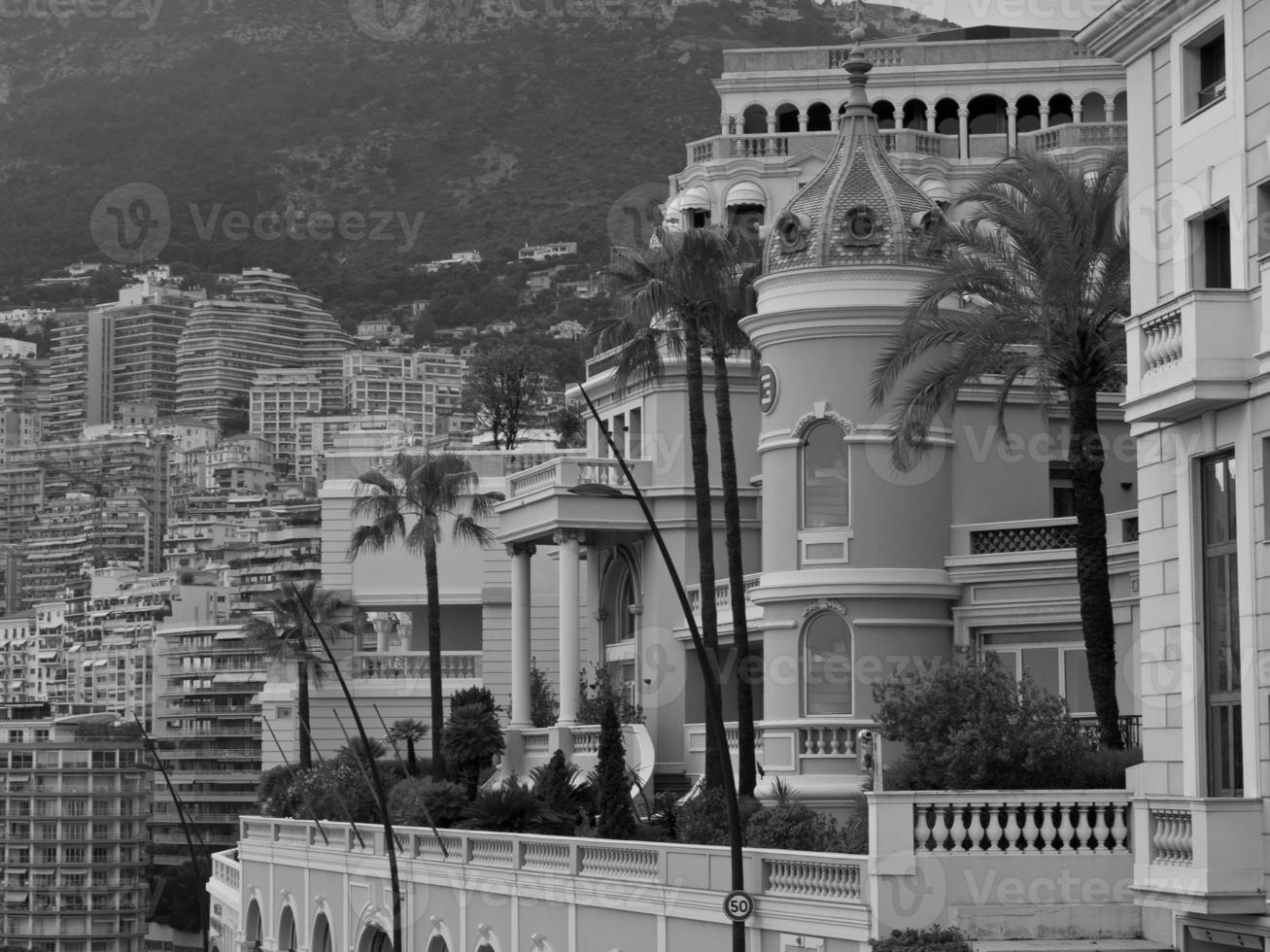 Monaco at the mediterranean sea photo