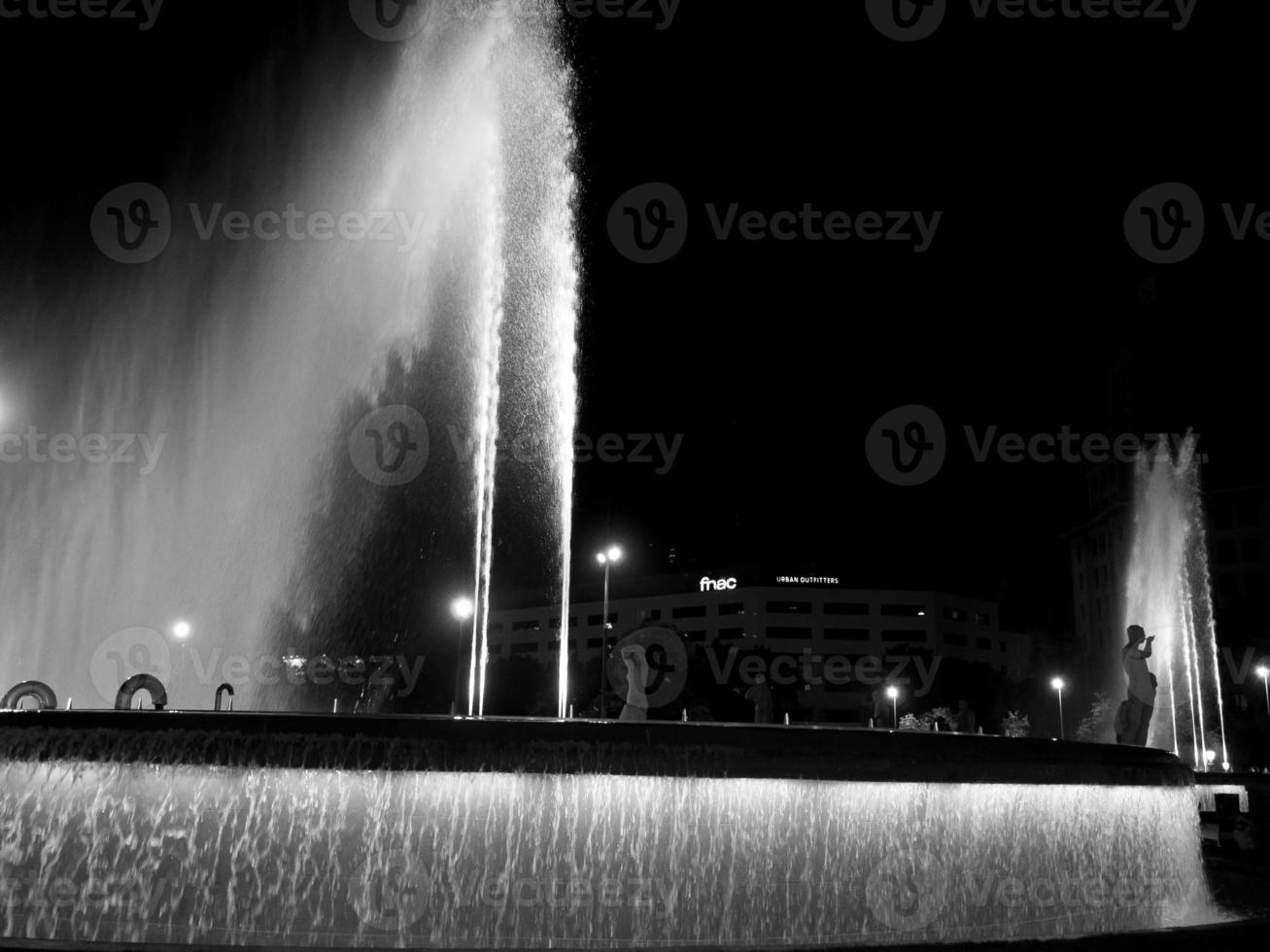 Barcelona at night photo