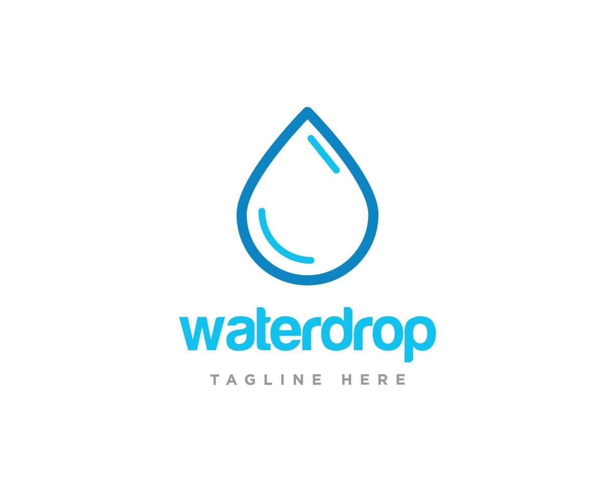 Water Drop Logo Design Vector Template