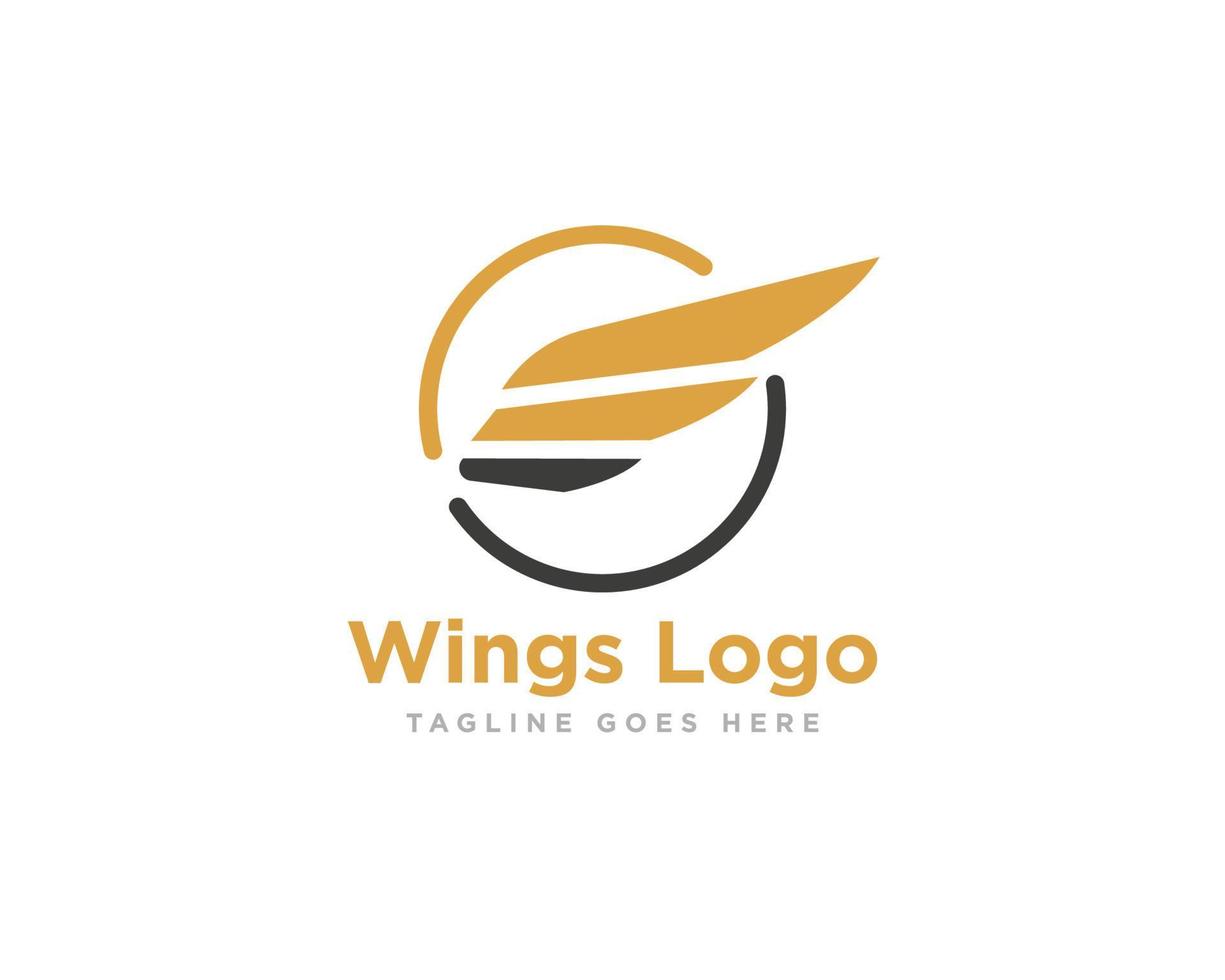 Wings Logo Icon Design Vector