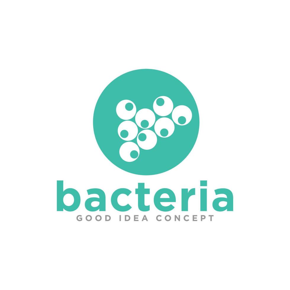 Bacteria Logo design Vector Template