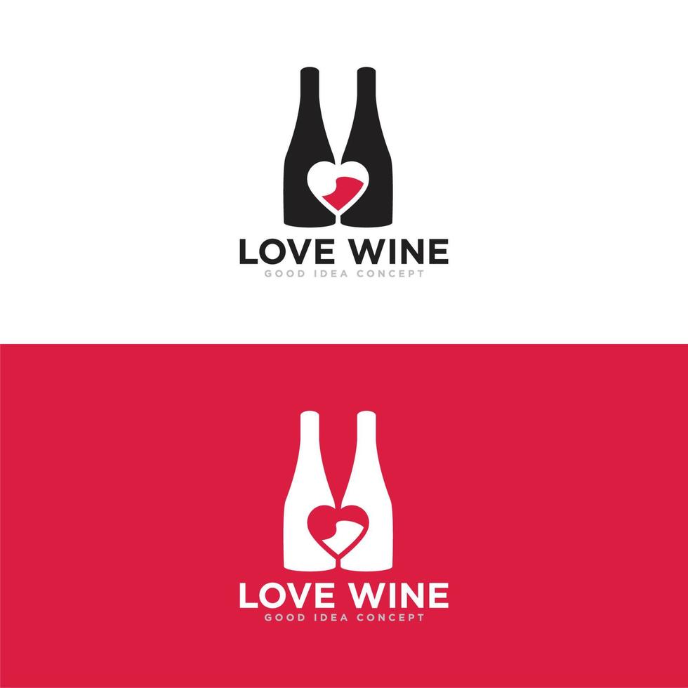 Wine Bar Logo Design Vector