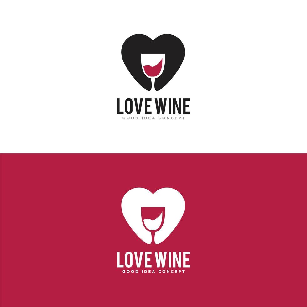 Wine Bar Logo Design Vector