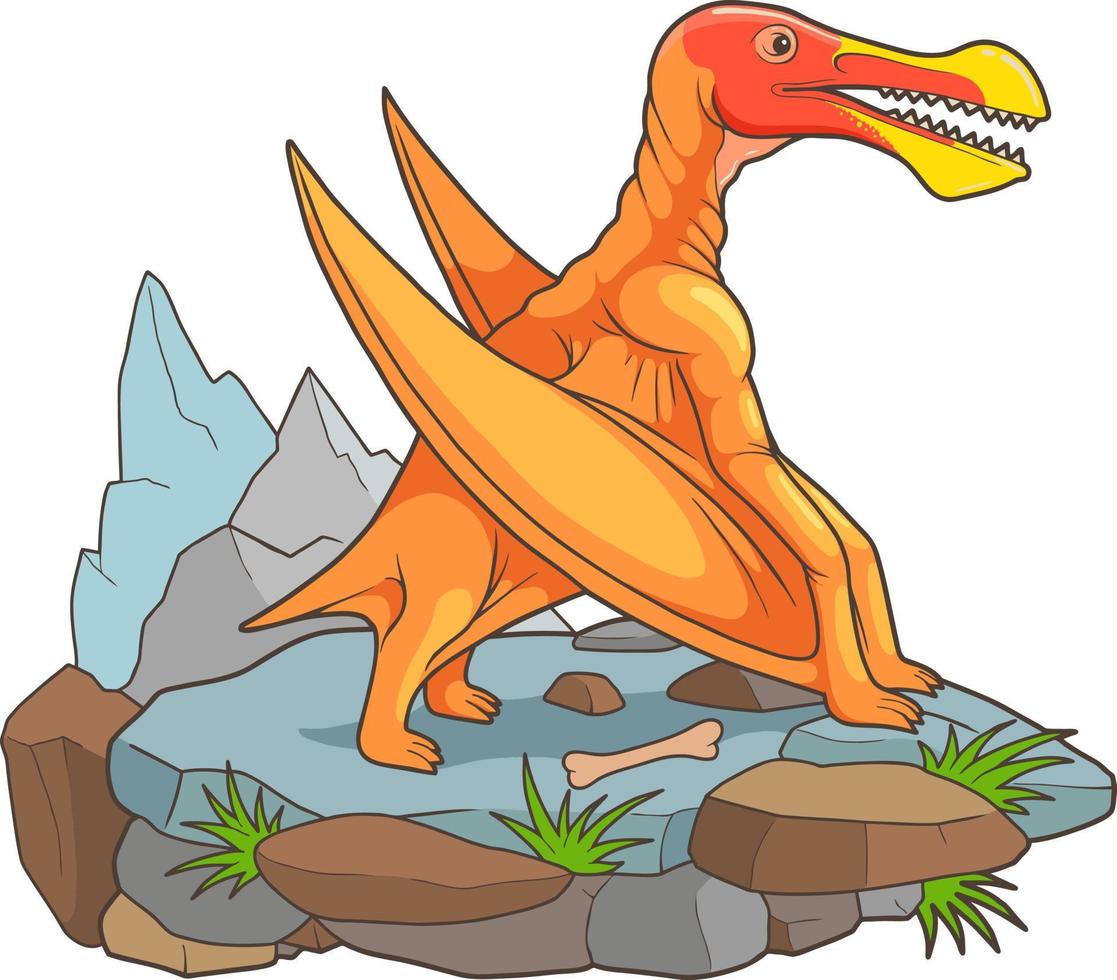 prehistoric dinosaur pterodactyl vector