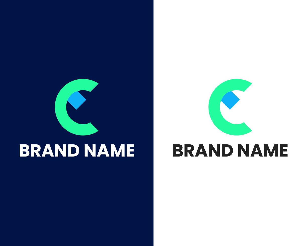 letter c and e mark modern logo design template vector