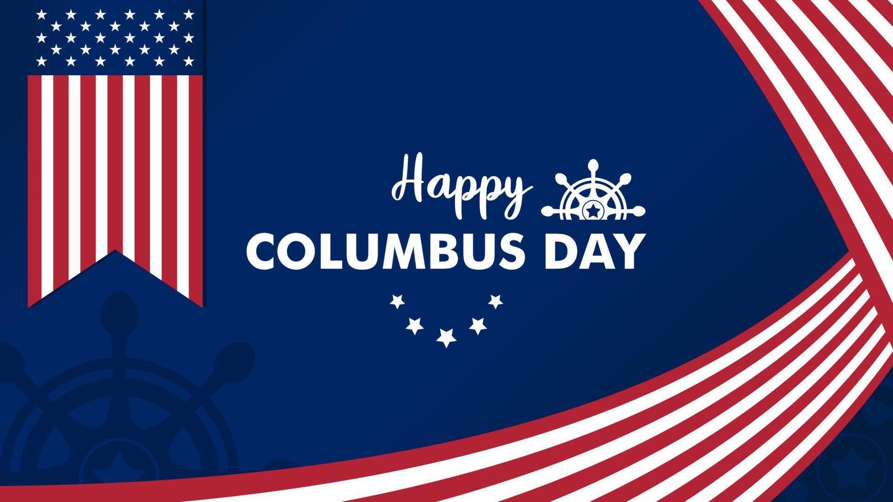 columbus day background for presentation vector