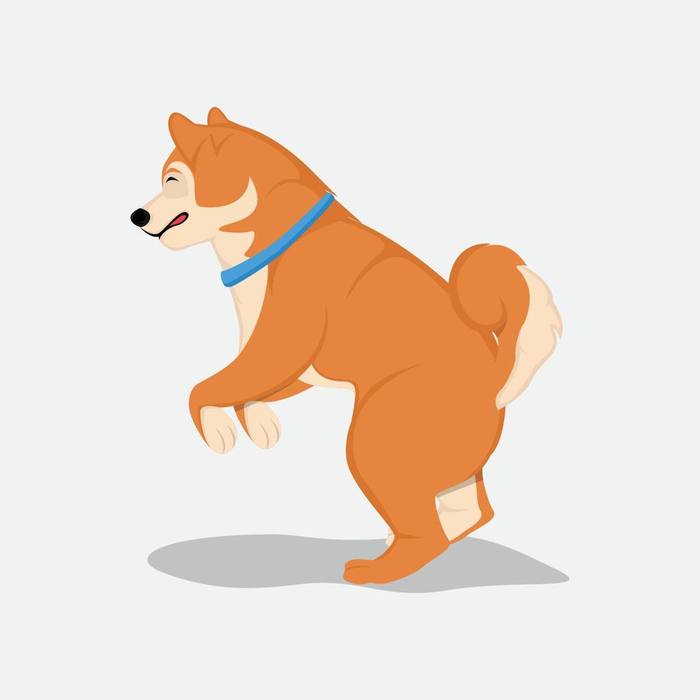 shiba inu cartoon vector free