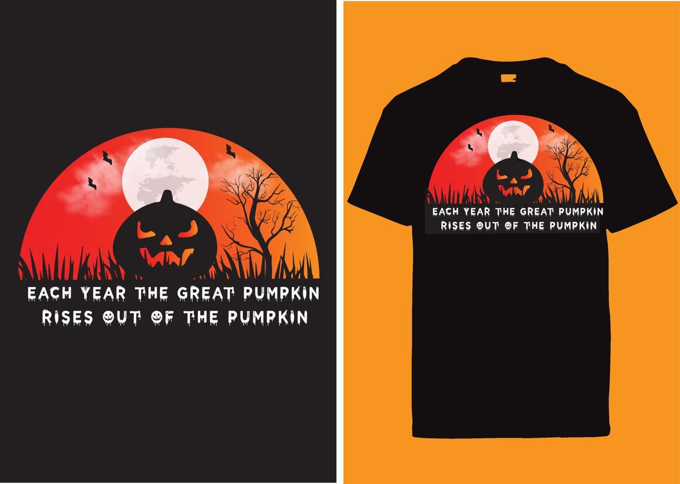 Halloween typography tshirt design vector