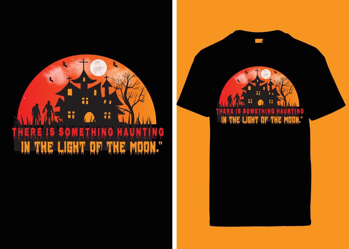 Halloween typography tshirt design vector