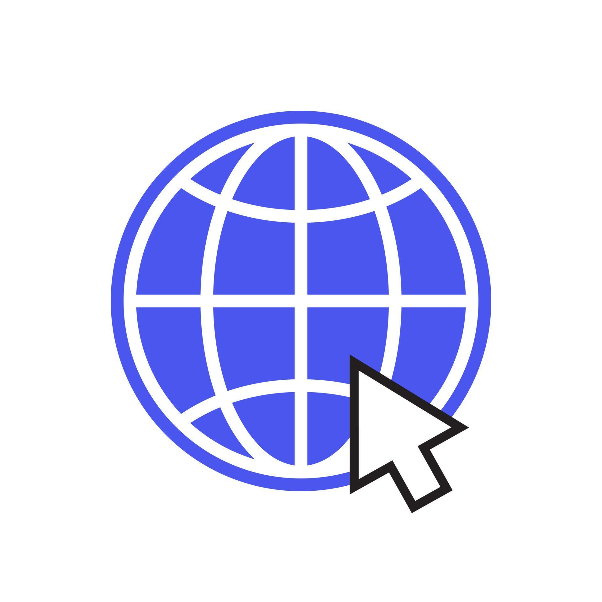 Click web, internet, website icon vector in clipart style 10933907