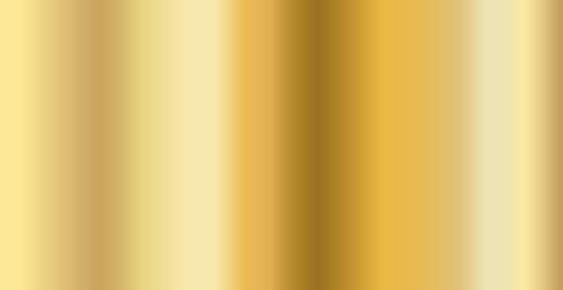 Gold metal plating industry panoramic metal texture with glare - Vector