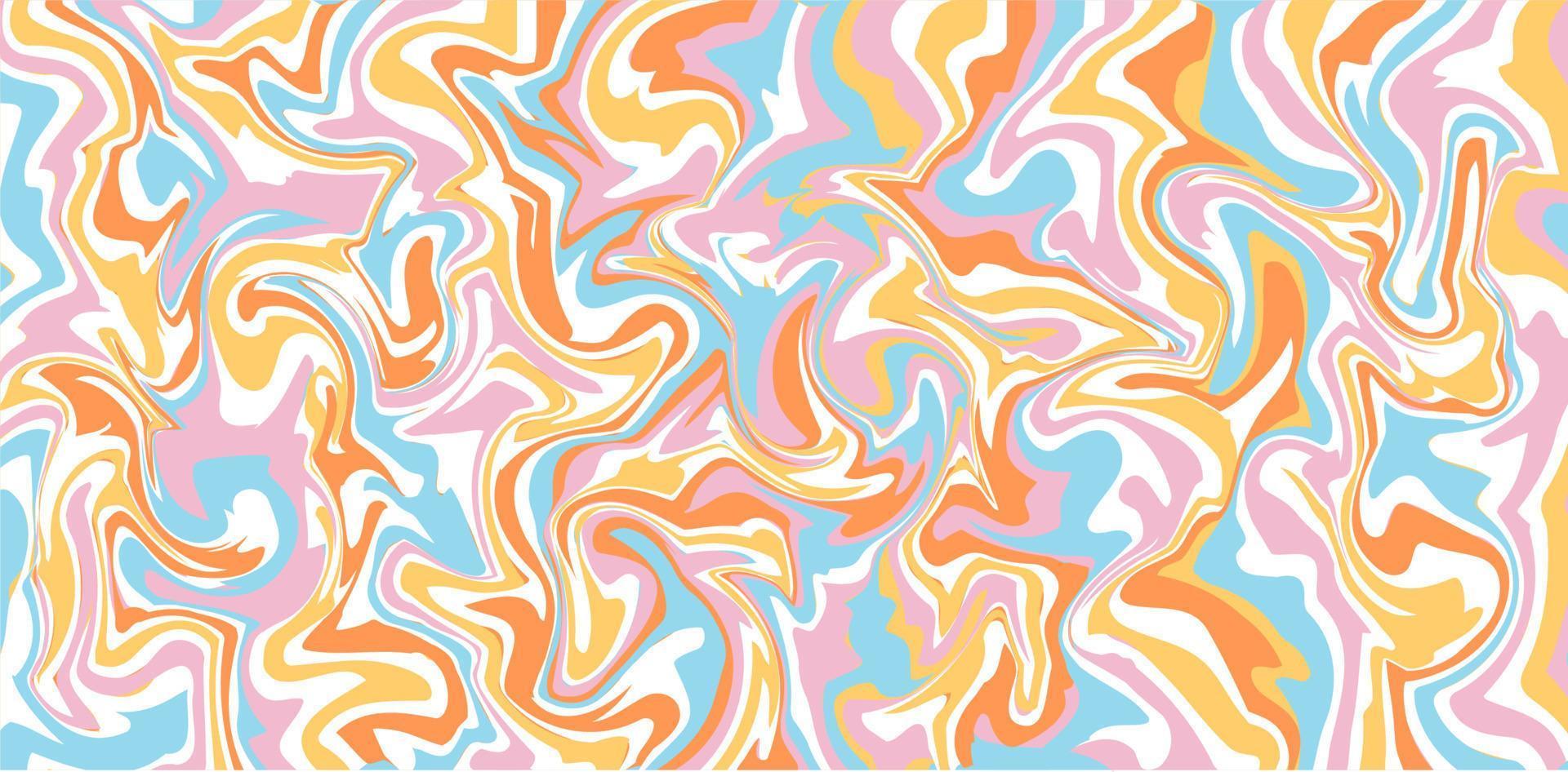 Marble patterns in the style of the 60s and 70s. Vector stock illustration. Background. Groovy. hippies and the world
