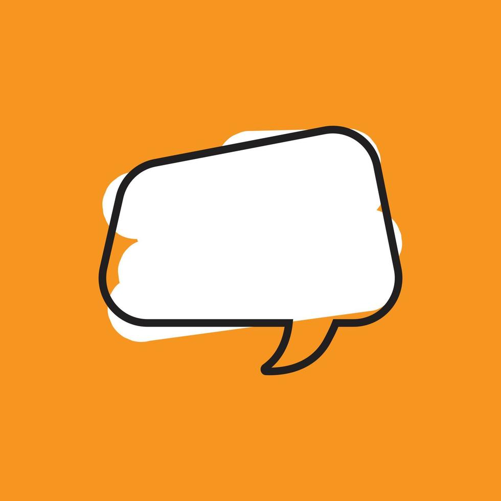 Quote box frame. Quote box icon. Texting quote box. bubble box. Blank brush background. Vector illustration