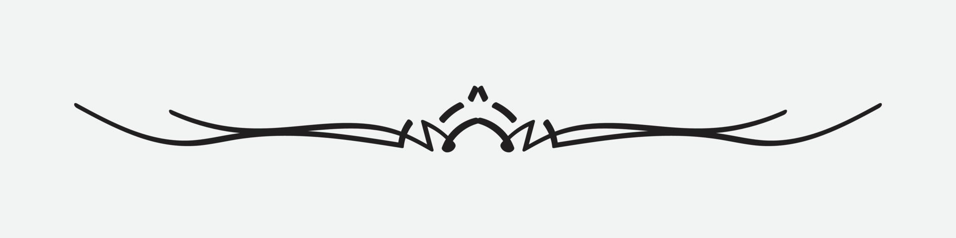 text divider, decorative element, border and page rule frame vector