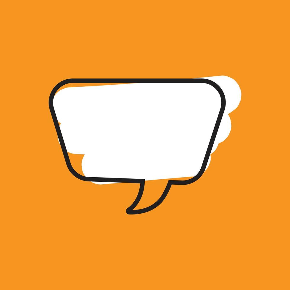 Quote box frame. Quote box icon. Texting quote box. bubble box. Blank brush background. Vector illustration