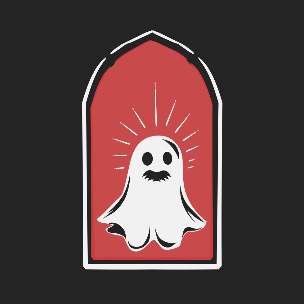 illustration vector of ghost,happy halloween perfect for print,etc