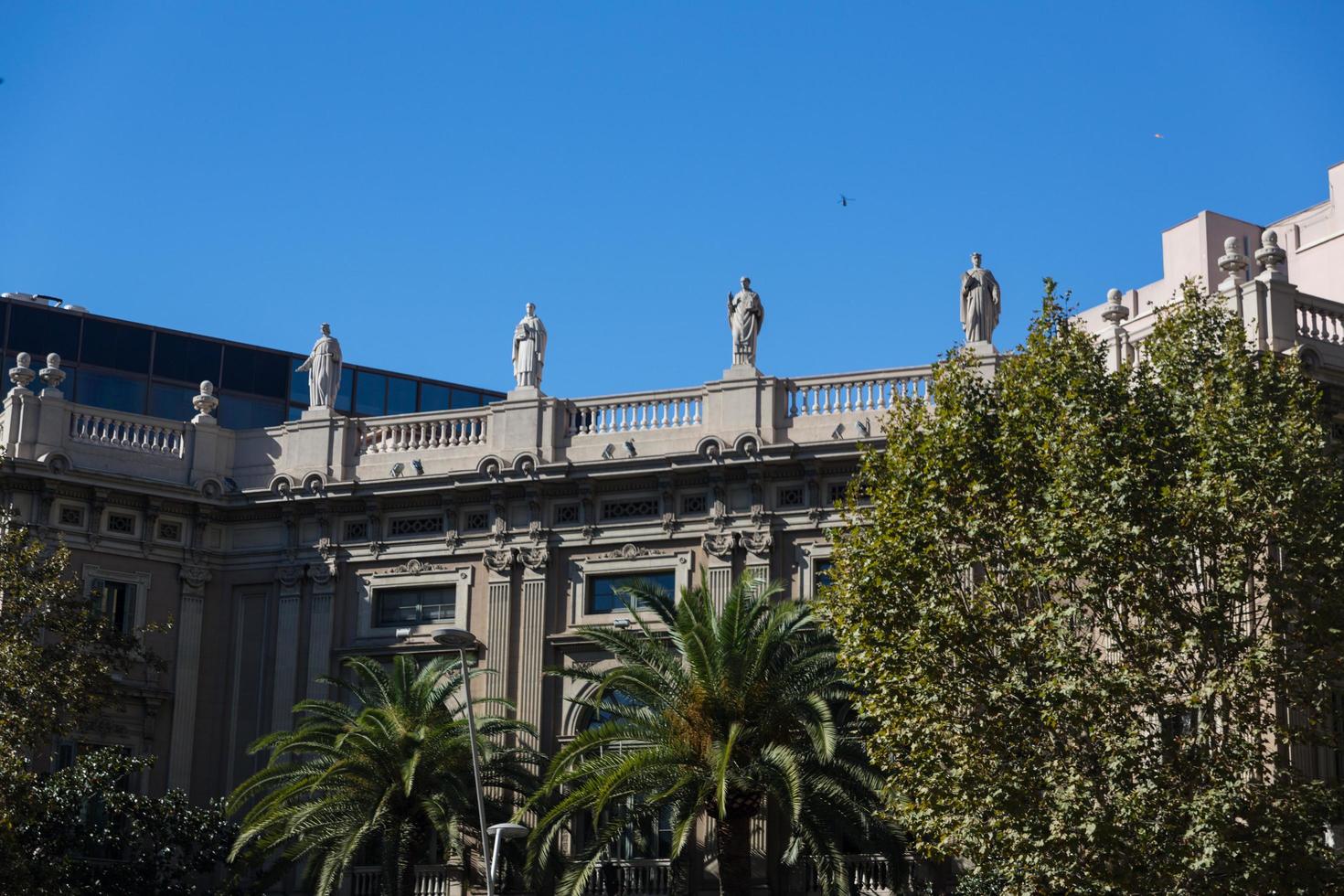 Barcelona, Spain, 2022 - Buildings' facades of great architectural interest in the city of Barcelona - Spain photo